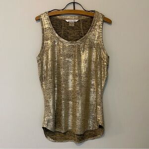 Nygaard Women’s M Gold Sleeveless Top
